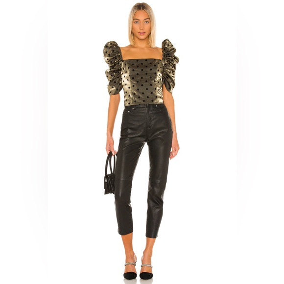 Pre-Loved Hayden Top in Gold &Black - Picture 3 of 4